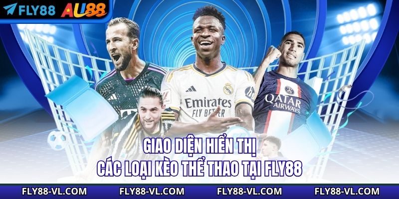 Giao diện hiển thị các loại kèo thể thao tại Fly88